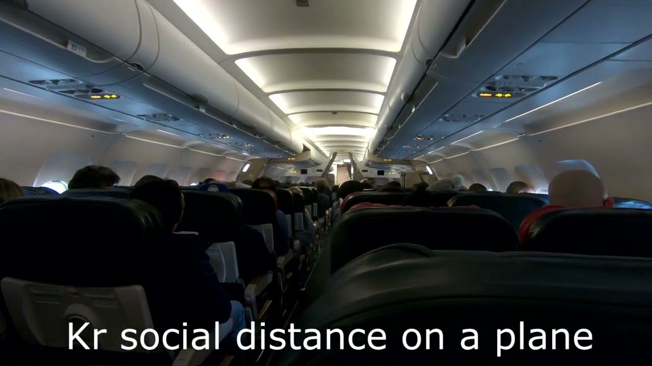 KR social distance on a plane